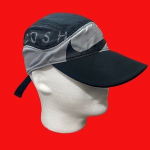 Nike Sportswear Tailwind Swoosh Hat Cap 5 Panel Spellout Dri-Fit Black RARE NWT